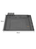 Термостойкий антистатический силиконовый коврик для пайки и ремонта 45х30 см