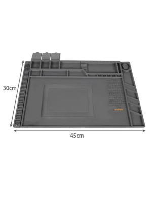 Термостойкий антистатический силиконовый коврик для пайки и ремонта 45х30 см