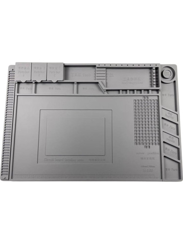 Термостойкий антистатический силиконовый коврик для пайки и ремонта 45х30 см