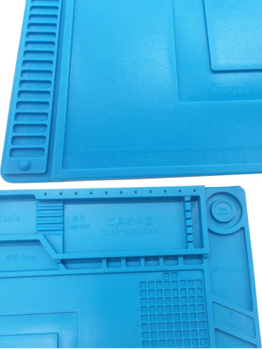 Термостойкий антистатический силиконовый коврик для пайки и ремонта 45х30 см