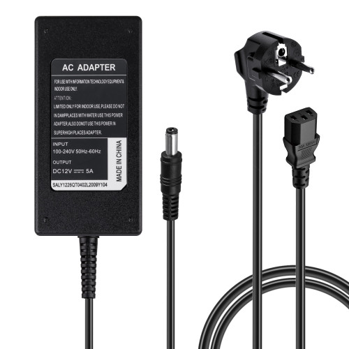 Блок питания 12V 5A 60W 5.5*2.5 мм, Адаптер AC Adapter 12 вольт 5 ампер