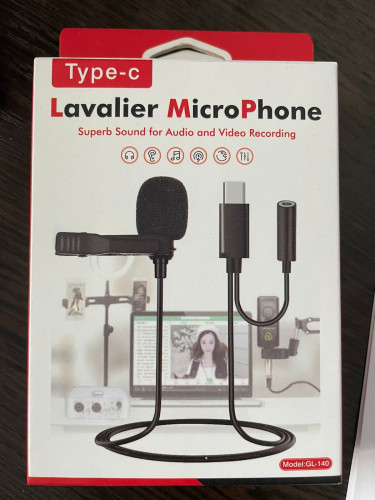 Мини микрофон Type-C / Петличный микрофон с разъёмом тип C