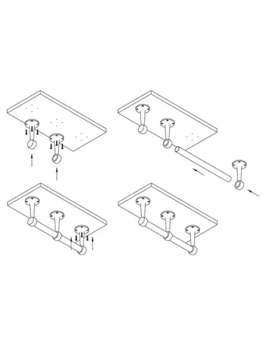 JOK-58 Держатель трубы 25 мм, R-50 штангодержатель джокер дистанционный сквозной усиленный
