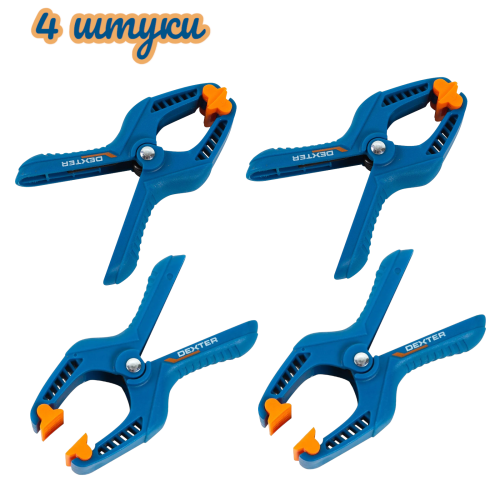 Струбцина пружинная 100 мм, прищепка, зажим