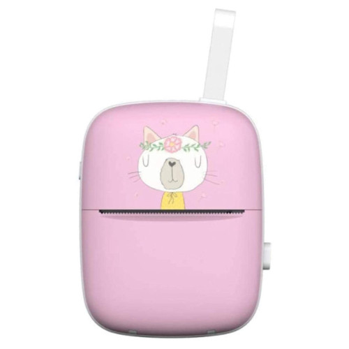 Портативный мини термо принтер блютуз с термобумагой и этикетками