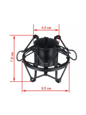 Держатель микрофона паук металлический противоударный