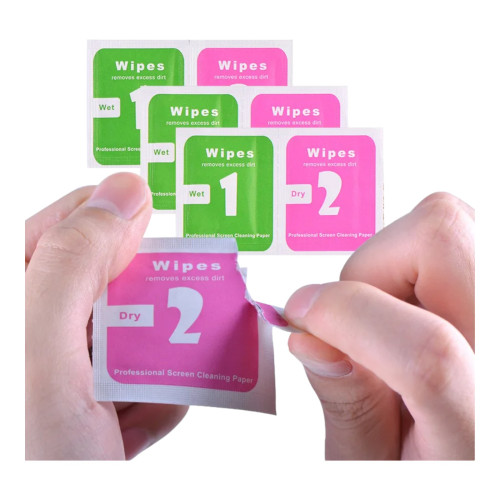 Салфетки для экрана дисплеев 1 и 2 (влажная + сухая)