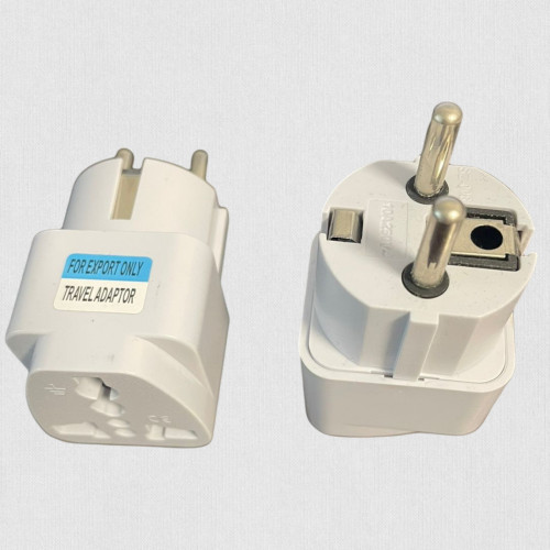 Универсальный переходник на все виды розеток (переходник сетевой с американской, английской, китайской вилки на евро розетку)
