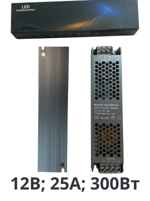 Блок питания 12V 25A 300W DS-300-12 (300 ватт 12 вольт 25 ампер)