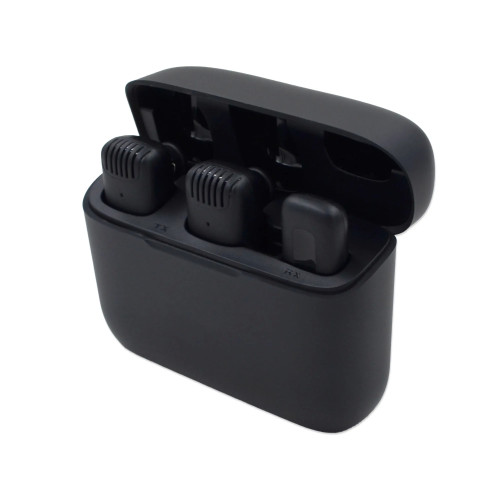 2 в 1 Петличный беспроводной микрофон Type-C набор 2 беспроводных микрофона с приемником и кейсом зарядки