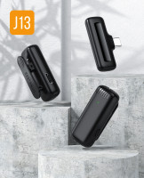 2 в 1 Петличный беспроводной микрофон Type-C набор 2 беспроводных микрофона с приемником и кейсом зарядки