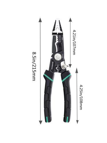 Стриппер 9 в 1. Пассатижи многофункциональные плоскогубцы 