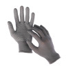 Перчатки рабочие хозяйственные х/б нейлоновые с точками ПВХ серые 5 пар/упаковка