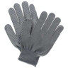 Перчатки рабочие хозяйственные х/б нейлоновые с точками ПВХ серые 5 пар/упаковка