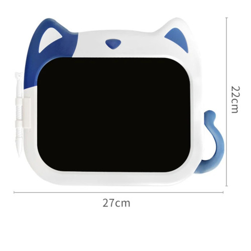 Детский графический планшет для рисования 10" HD M10 в форме котика со стилусом