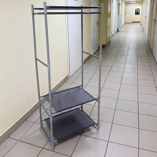 Вешалка шкаф открытая для одежды напольная 142х60х40см