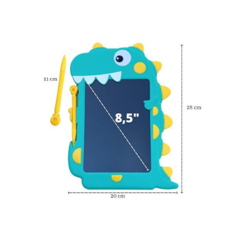 Детский графический планшет для рисования и письма со стилусом Динозаврик