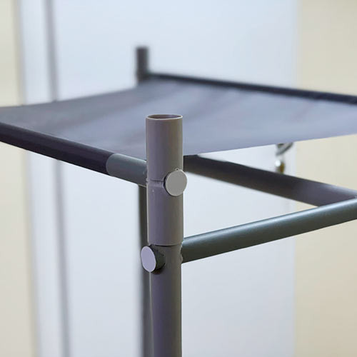 Вешалка шкаф открытая для одежды напольная с полками 175х60х40см