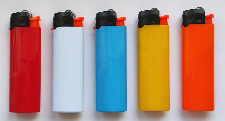 Зажигалки кремневые механические многоразовые со сменным кремнием 25 штук/блок