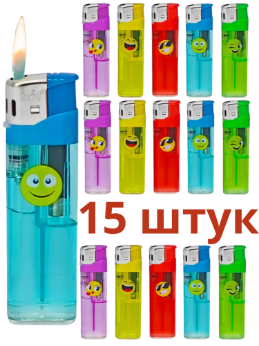 нажимные прозрачные Br B555 Смайл, 5 цветов