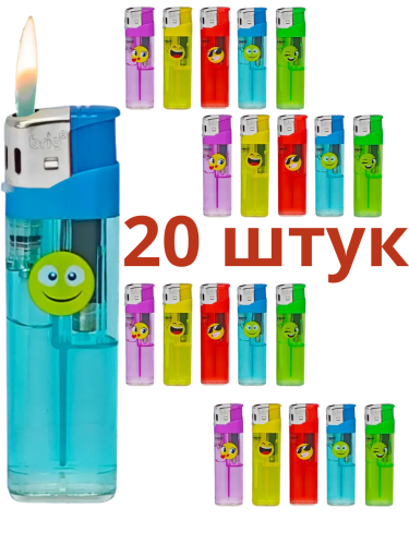 нажимные прозрачные Br B555 Смайл, 5 цветов