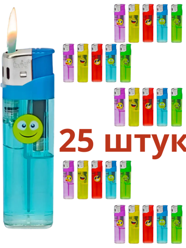 нажимные прозрачные Br B555 Смайл, 5 цветов