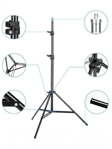Трехсекционный Штатив универсальный профессиональный регулируемый высота от 70 до 190 см JBH Professional Tripod HD61819