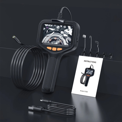P200 Эндоскоп с экраном водонепроницаемый гибкий 10 метров с подсветкой