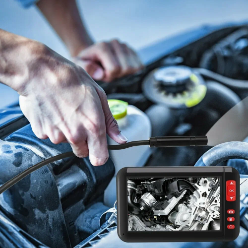 P20 Эндоскоп 5 метров с экраном 4,3" водонепроницаемый гибкий с подсветкой