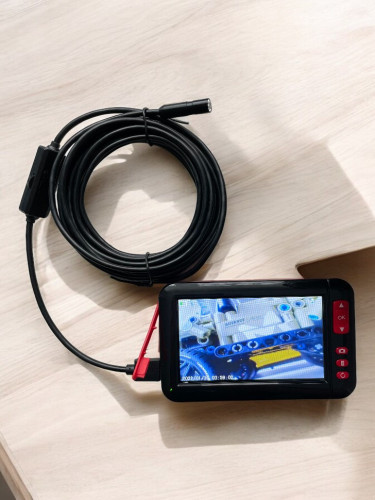 P20 Эндоскоп 5 метров с экраном 4,3" водонепроницаемый гибкий с подсветкой