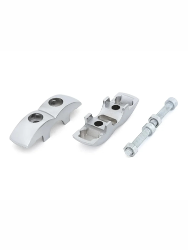 JOK-55 (R-7A) двусторонний держатель панели и стекла к трубе джокер 25мм + ключ