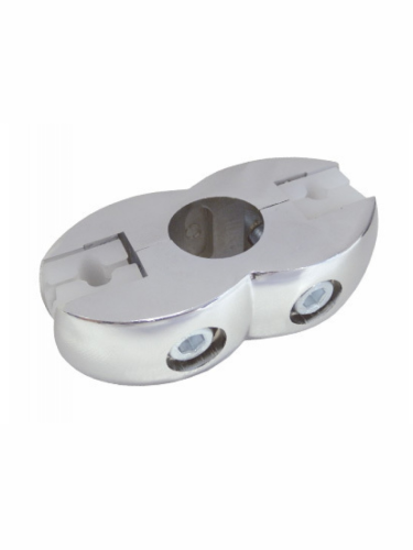 JOK-55 (R-7A) двусторонний держатель панели и стекла к трубе джокер 25мм с вкладками + ключ