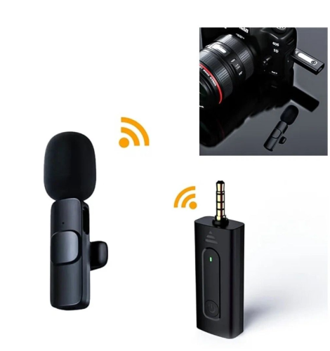 Петличный микрофон беспроводной 3.5mm AUX K35