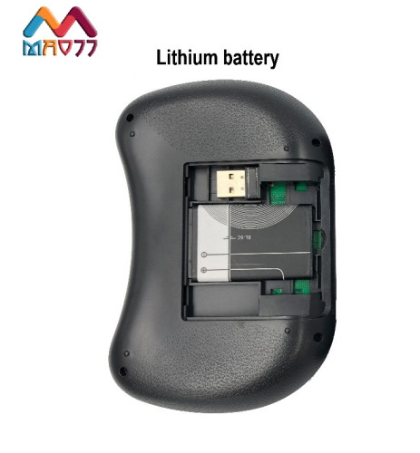 Беспроводная мини клавиатура с тачпадом подсветкой, русская / английская раскладка, 2,4 ГГц