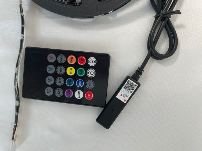 Светодиодная лента USB Bluetooth RGB 5 метров с пультом TV LED STRIP 5V/2A