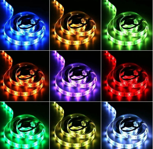 Светодиодная лента USB Bluetooth RGB 5 метров с пультом TV LED STRIP 5V/2A
