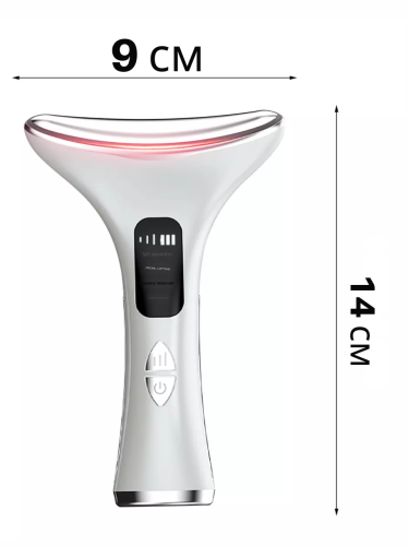 Электрический массажер микротоковый  для лица и шеи с LED-терапией
