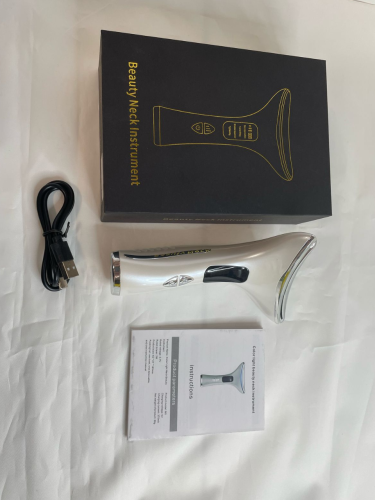 Электрический массажер микротоковый  для лица и шеи с LED-терапией