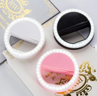 Selfie Ring Light USB Селфи-лампа для смартфона / мини селфи кольцо для телефона / лампа для мобильной фото видео съемки D 8,5 см