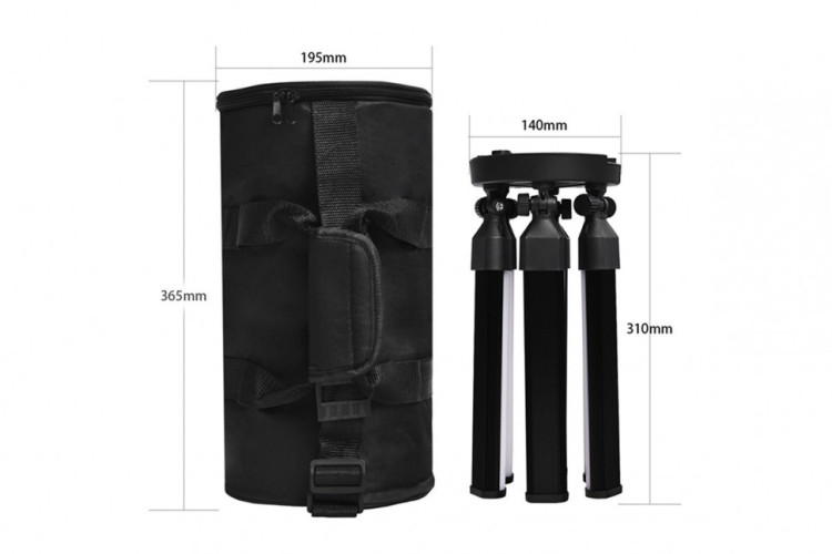 Профессиональная лампа для съемок 65см с усиленным штативом и сумкой