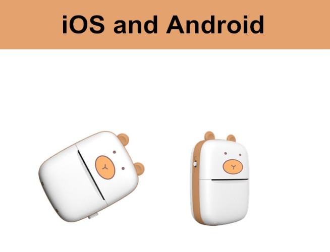 Детский мини термо принтер блютуз Mini Printer / портативный карманный принтер для смартфона