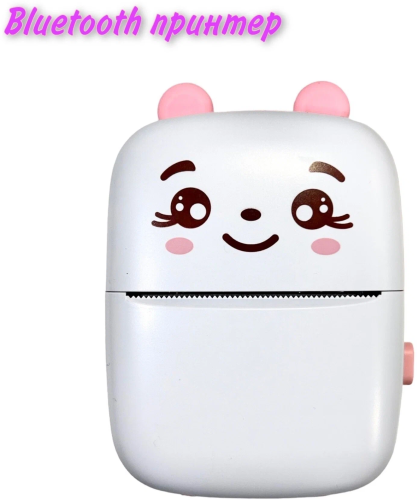 Детский мини термо принтер блютуз Mini Printer / портативный карманный принтер для смартфона