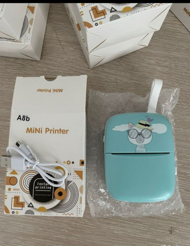 Детский мини термо принтер блютуз Mini Printer / портативный карманный принтер для смартфона