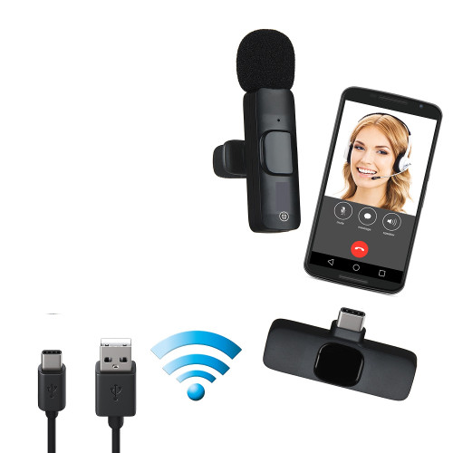 WM-4 Петличный беспроводной микрофон Type-C (набор накамерный микрофон с приемником)