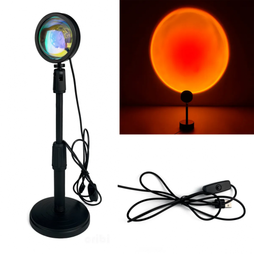 Селфи лампа Закат 5W / лампа проектор для фото