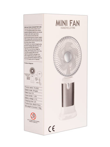 Мини вентилятор портативный YS2501A