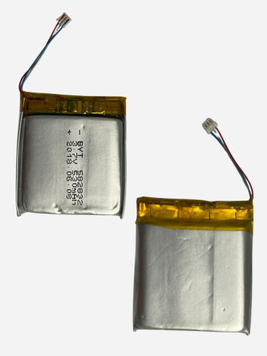 Универсальный аккумулятор BVT 582832 — 530 mAh, 3 провода, 3-пиновый разъём, 3.7V Li-Ion для гаджетов и электроники