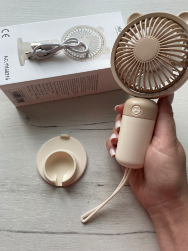 Настольный ручной портативный мини вентилятор YM88216A