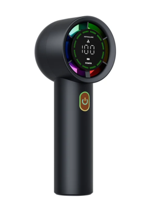 Высокоскоростной мини вентилятор портативный с дисплеем и подсветкой YK-G80