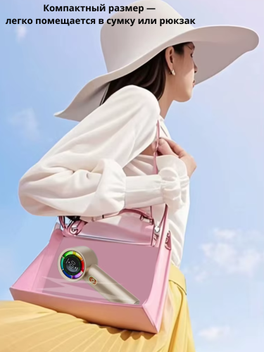 Высокоскоростной мини вентилятор портативный с дисплеем и подсветкой YK-G80